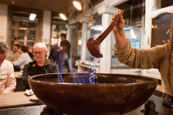 queimada restaurante ecológico Fogar do Santiso Santiago de Compostela