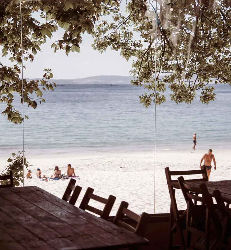 Restaurante Fogar do Santiso playa Lapamán Pontevedra
